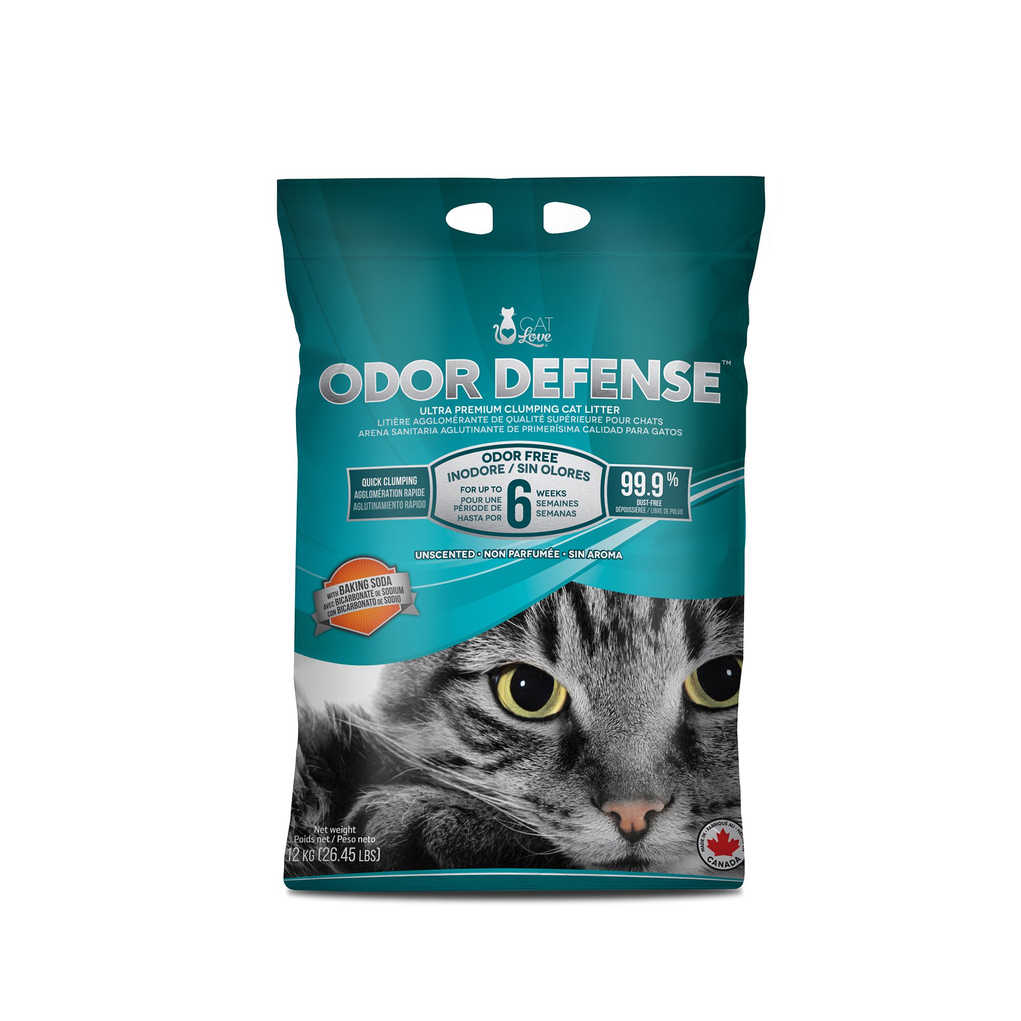 Litière agglomérante Odor Defense Cat Love