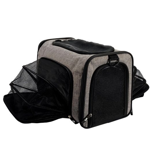 Sac de transport extensible Explorer Dogit, gris