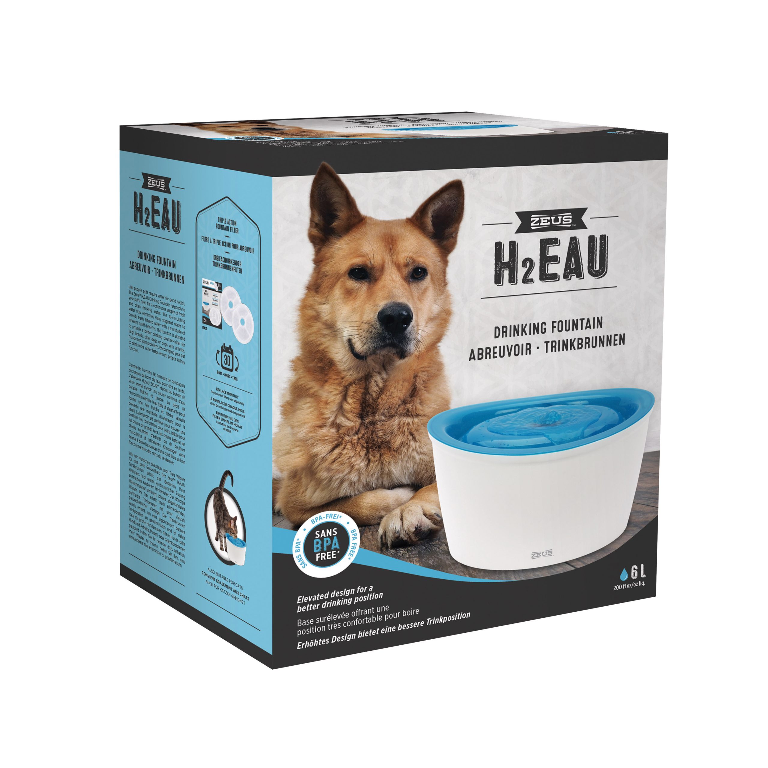 H2EAU Zeus Waterer, 6 L (200 fl. oz.)