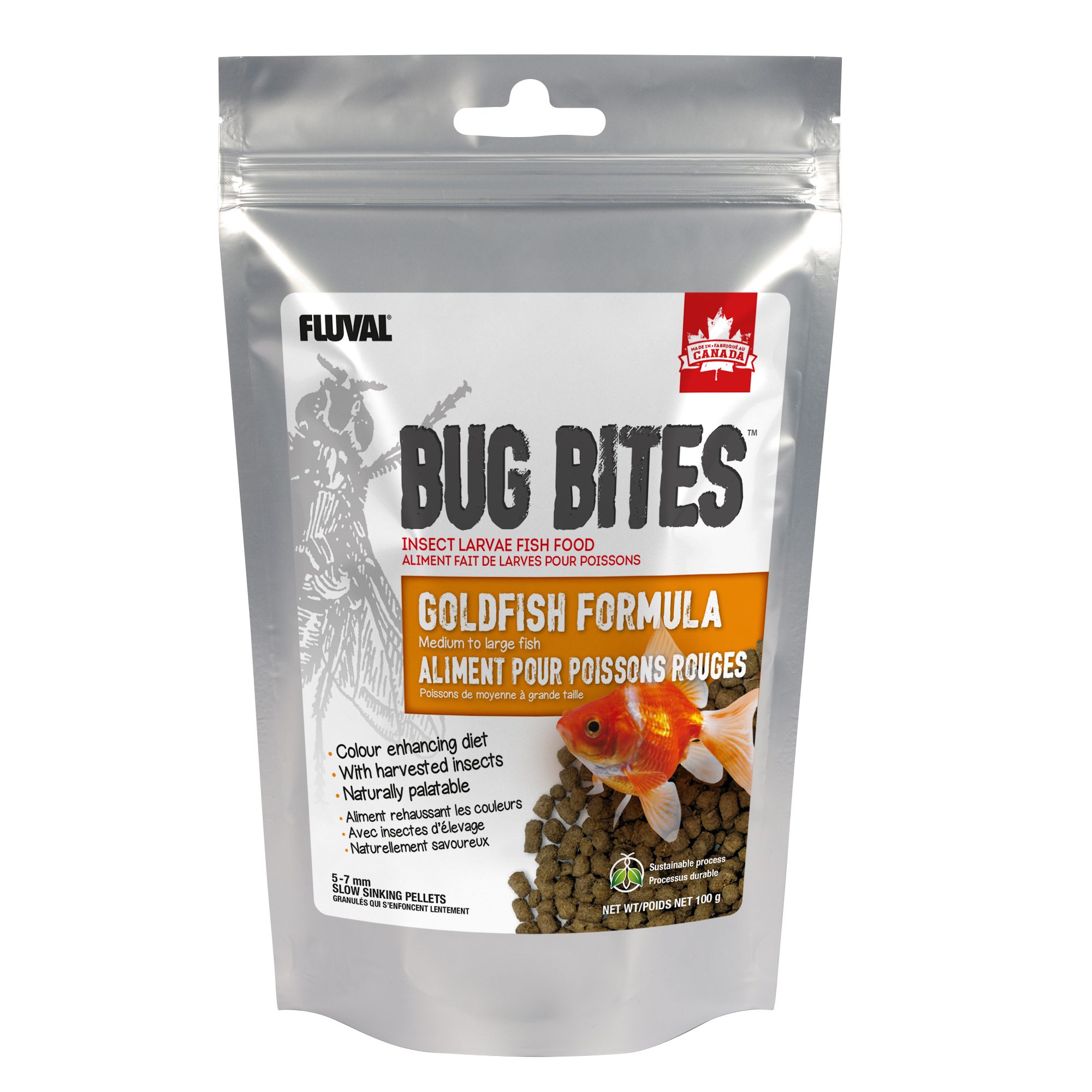 Fluval Bug Bites Goldfish Medium to Large 5-7mm Sticks for Goldfish