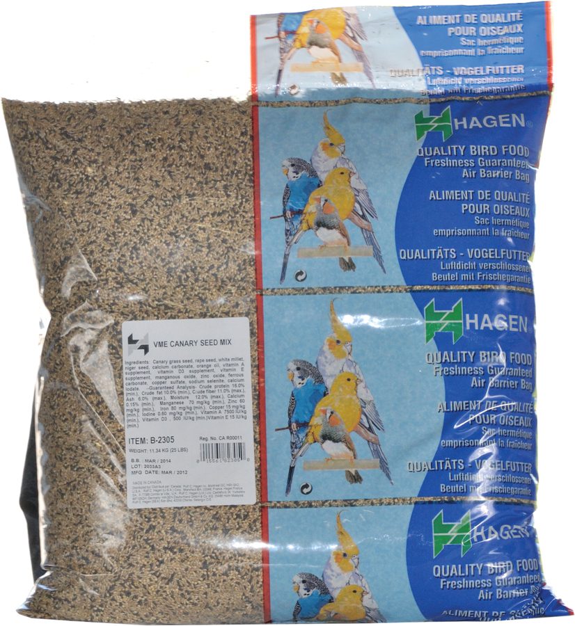 Mélange de graines de base EVM Hagen pour perruches ondulées, 11,34 kg (25 lb)
