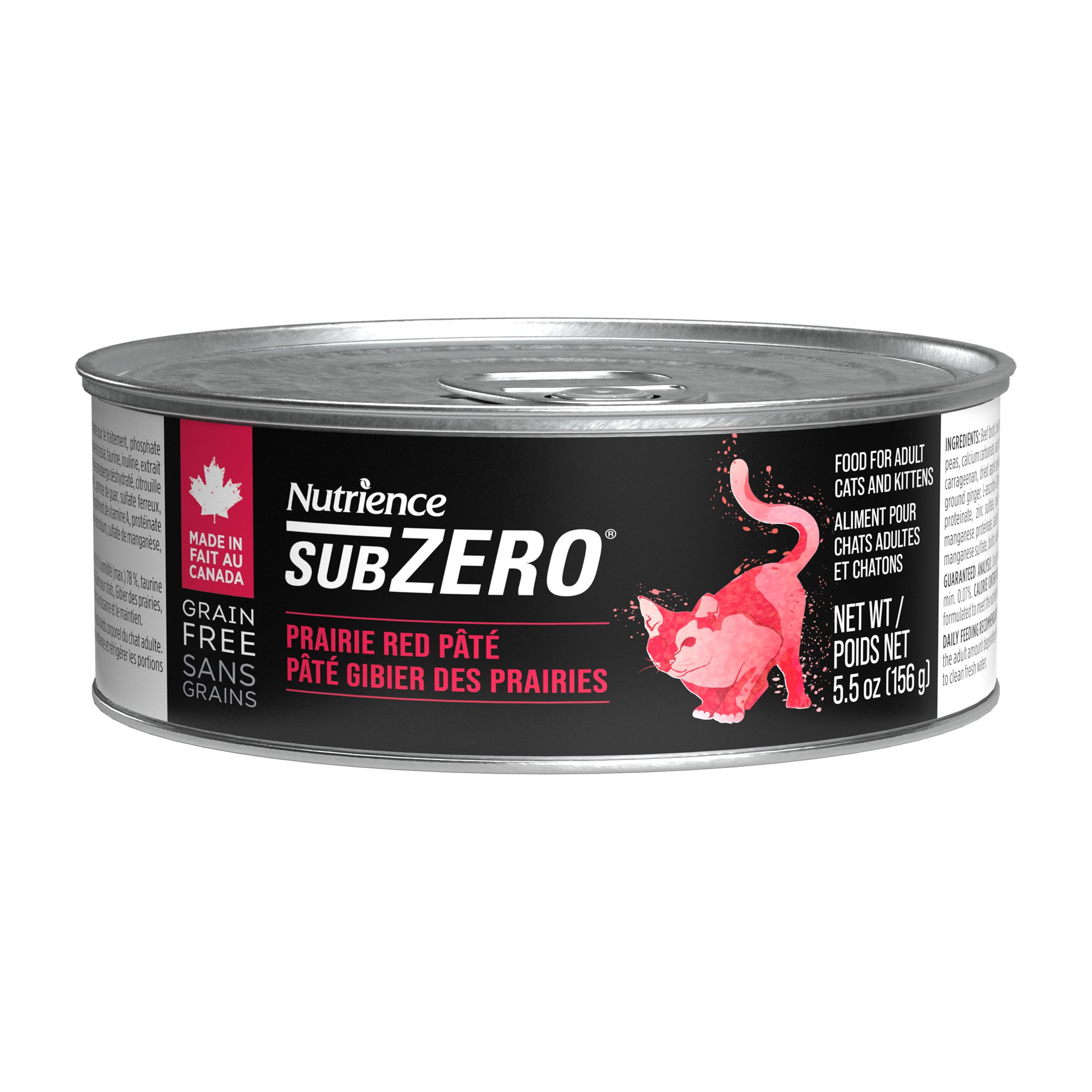 Nutrience SubZero Cat Food - Prairie Red Pâté - 156 g (5.5 oz)